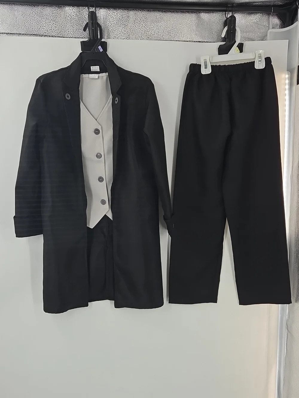 Kids Abraham Lincoln With Gray Vest and Top Hat Size Large 8-10 Year Old